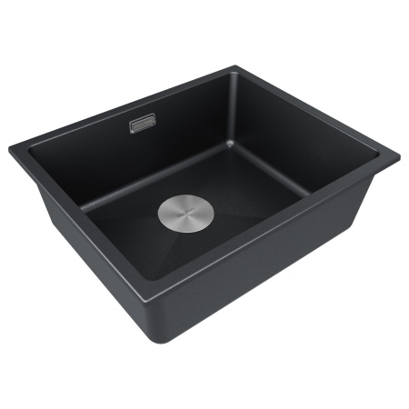 Мойка LUMI 55UNI, IT-GRANIT, LU55-BLM, черный, 555х460, Paulmark