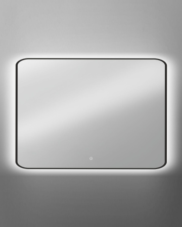 Зеркало Orange Black 100х80 с подсветкой LED, сенсор на зеркале