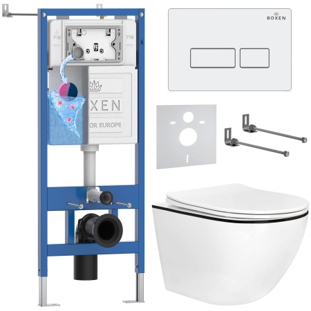Комплект 6 в 1 RoxenBath StounFix Dual Fresh 964744 (состоит из: 710200, Caspia 410280W, 530110-01B)