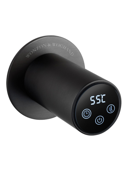 Полотенцесушитель электрический встраиваемый WONZON & WOGHAND, Черный матовый (WW-A362-MB)