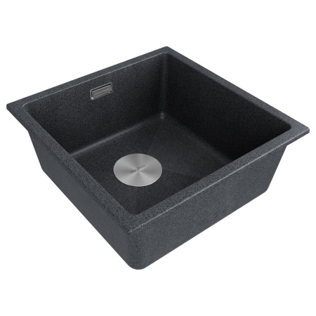 Мойка LUMI 45UNI, IT-GRANIT, LU45-DG, графит, 455х460, подст. мон. Paulmark