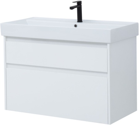 Тумба под раковину Aquanet Nova Lite 90 белый (2 ящика)