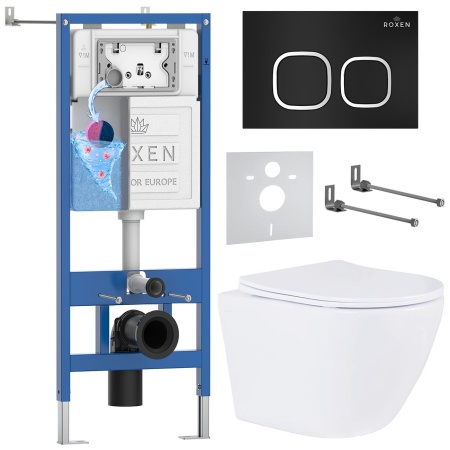 Комплект 6 в 1 RoxenBath StounFix Dual Fresh 543169 (состоит из: 710200, Santi 410280B, 530185-01)