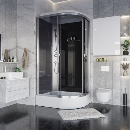 Душ.каб. Niagara Eco E100/40/TN/BK (1000х1000х1950) 4 места