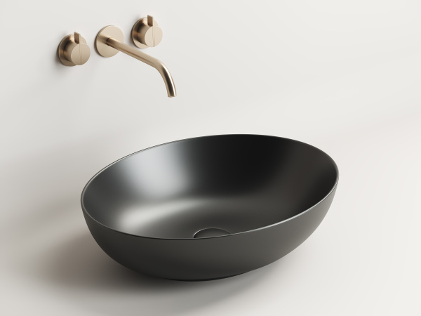 Умывальник Ceramicanova чаша накладная овальная Element 520x395x130мм