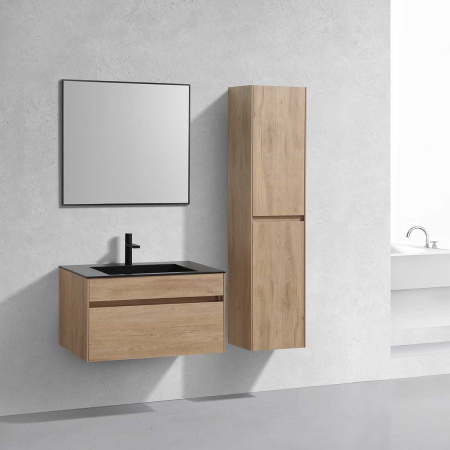 Тумба под раковину Vincea Chiara 800 подвесная, 1 выкатной ящик soft-close, N.Oak