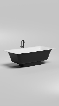Ванна отдельностоящая Salini ARIA 190х90, S-Stone, матовый белый 1051201M