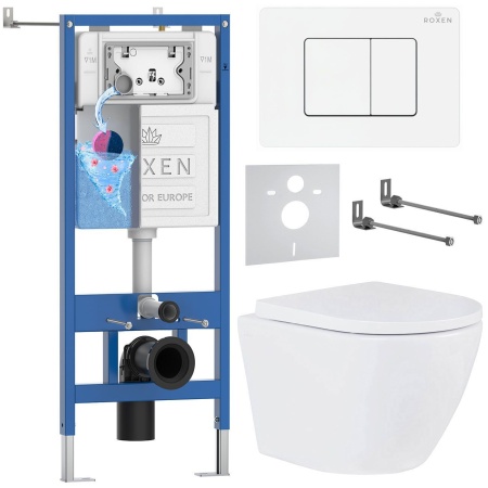 Комплект 6 в 1 RoxenBath StounFix Dual Fresh 868548 (состоит из: 710200, Steel 420280WM, 530185-02)