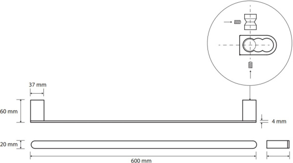 Держатель для полотенец Bemeta Galla 108104040