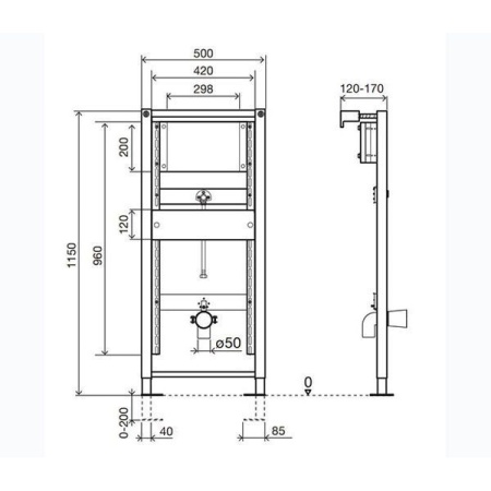 Инсталляция OLI EURO II URINAL 136179