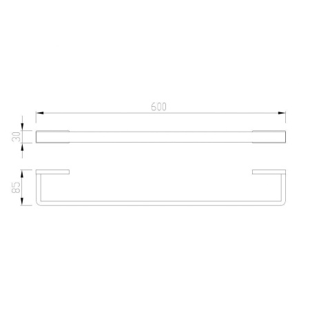Полотенцедержатель ABBER Westen AA1754G золото матовое
