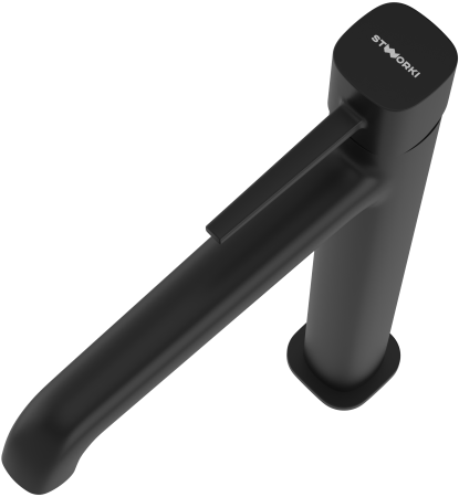 Смеситель для раковины STWORKI Эстерсунд S31020BK черный