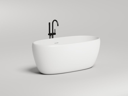 Ванна отдельностоящая Salini LUCE 150x75 покраска по RAL полностью, S-Stone, матовый 100122MF