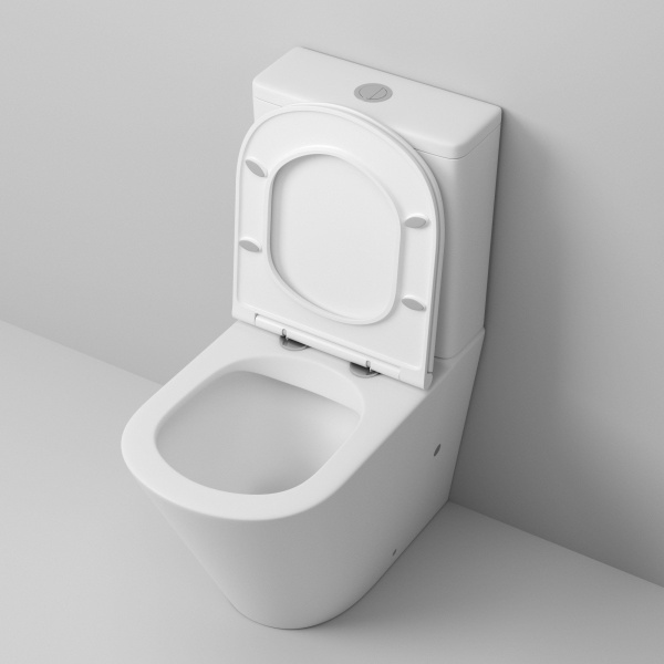 Унитаз Grossman GR-4450MS (605х380х825) белый матовый напольный безободковый с тонкой крышкой