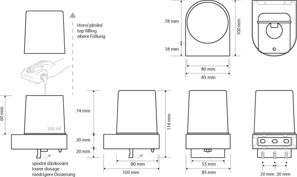 Дозатор для жидкого мыла Bemeta Omega 104309322