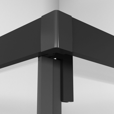 Душевое ограждение  Niagara Nova  NG-6835-34BLACK (100*100*195) квадрат, двери раздвижные