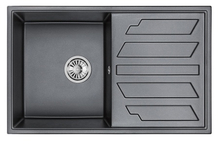 Мойка для кухни Granula 8002 шварц, 80х50 см, прямоугольная