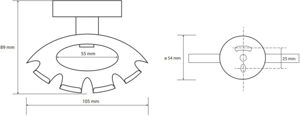 Держатель для зубных щеток и пасты Bemeta Dark 104110030