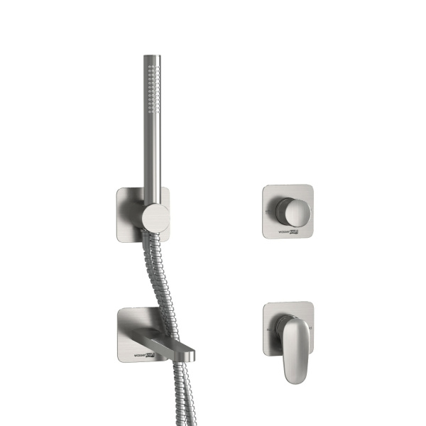 Встраиваемый комплект для ванны WasserKRAFT с лейкой и изливом A1451.272.274.275.100.276