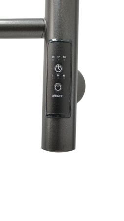 Полотенцесушитель электрический с/т Comfysan Люси (Luce) EC-10 100/50 с полкой, ТИТАНОВЫЙ ГРАФИТ