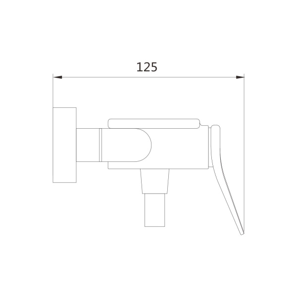 Смеситель для душа Shevanik S4716C, белый