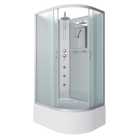 Душевая кабина Niagara Classic NG-2310-14LBKTG 120х80х210-240, высокий поддон 40 см, стекло матовое