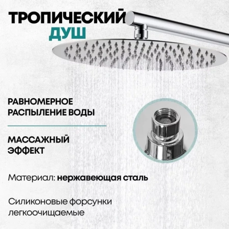 Душевая система скрытого монтажа Grocenberg GB5099CR-1 Хром