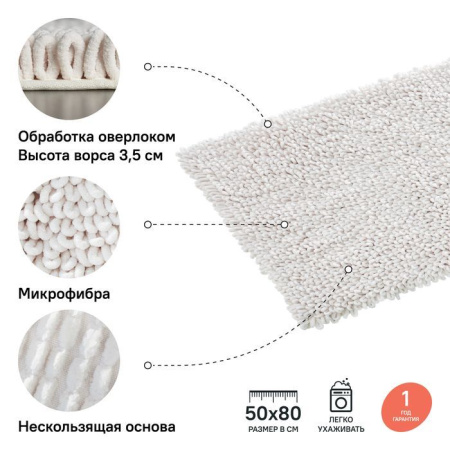Коврик для ванной комнаты IDDIS Décor D19M580i12