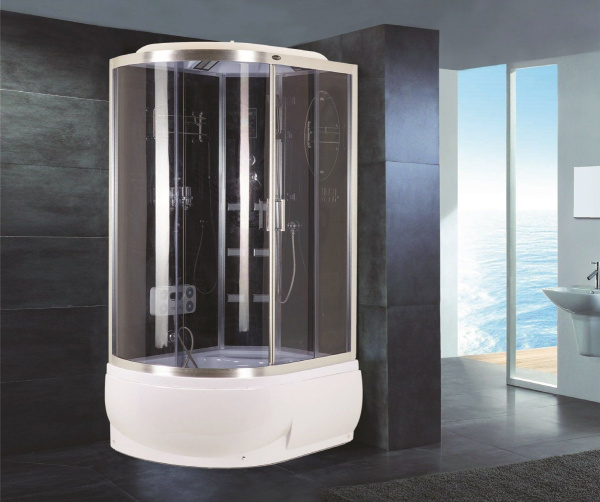 Душевая кабина Niagara Ultra NG-910-01R 120х80х220, высокий поддон 46 см, стекло тонированное