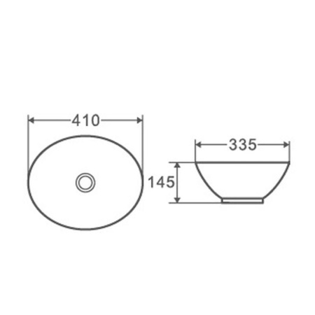 Раковина чаша D&K Matrix DT1390716, белый