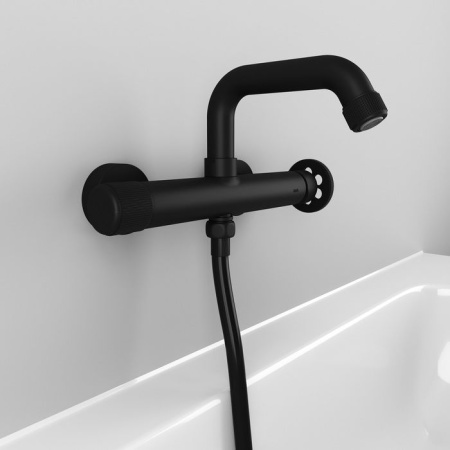 Смеситель для ванны черный IDDIS Grange GRABLR2i02WA