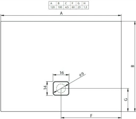 Душевой поддон Riho Basel 432 DC360050000000S 120x100
