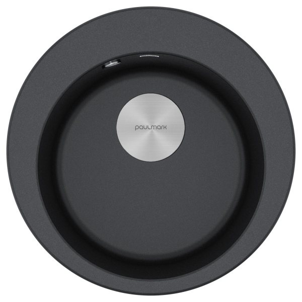 Мойка GELEGEN 50, IT-GRANIT, PM404800-BL, черный гранит, D475 мм, Paulmark