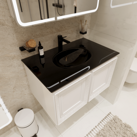Смеситель для раковины STWORKI Ларвик S24010BK черный