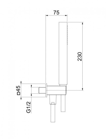 Душевой гарнитур Webert AC1045015, хром