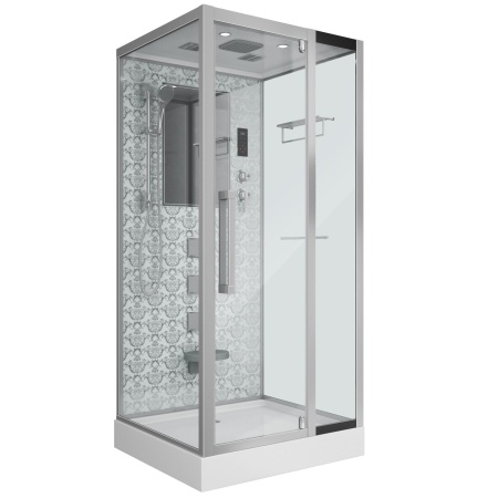 Душевая кабина Niagara Luxe NG-7714W 100x90x215, низкий поддон, стенки белые