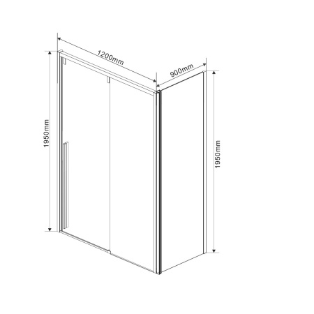 Душевой уголок Vincea Lugano VSR-1L9012CL-1, 1200*900, хром, стекло прозрачное
