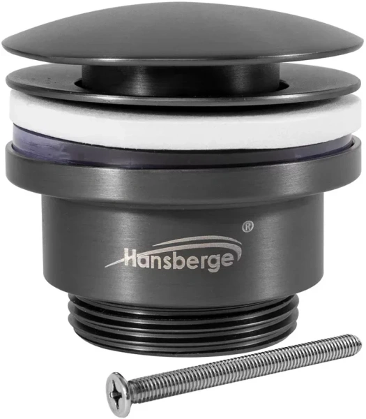 Донный клапан для раковины Hansberge H107 Графит