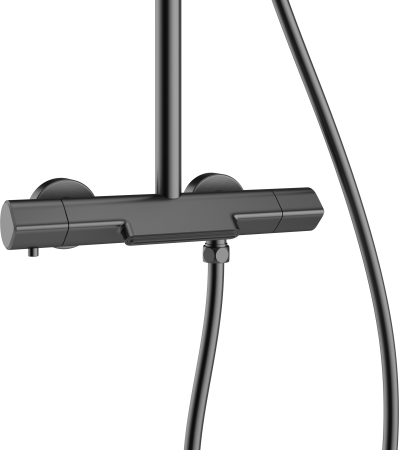 Душевая стойка STWORKI Лерум S04170GB воронёная сталь