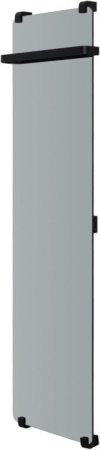 Полотенцесушитель электрический Allen Brau Infinity 160x44 с рейлингом и креплением, черный браш