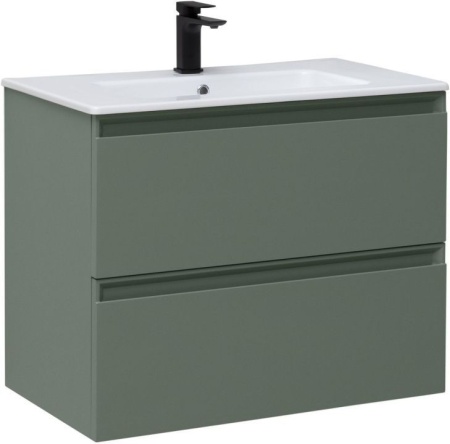 Тумба с раковиной Allen Brau Eclipse 80 1.E1002.CGM олива матовый