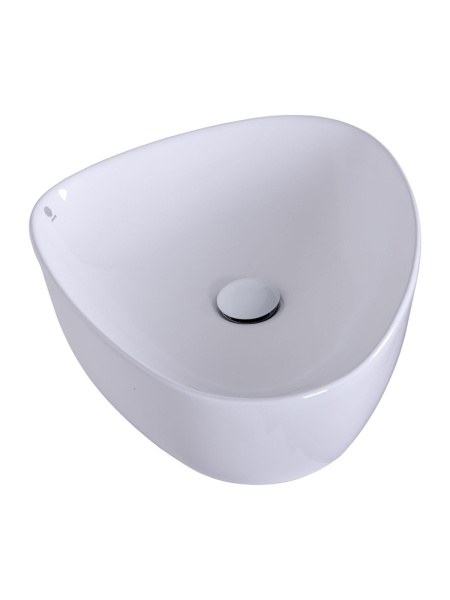 Раковина накладная Orange B07-500W санфарфор, белый глянец