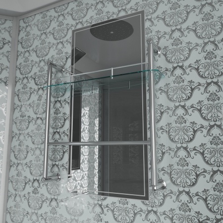 Душевая кабина Niagara Luxe NG-7744W 120x120х215, высокий поддон, стенки белые