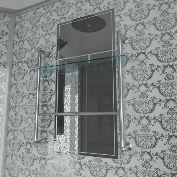 Душевая кабина Niagara Luxe NG-7744W 120x120х215, высокий поддон, стенки белые