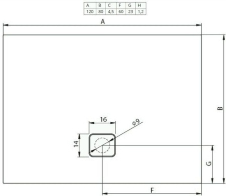 Душевой поддон Riho Basel 406 DC160050000000S 120x80