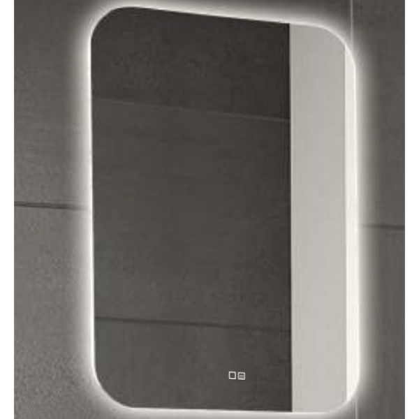 Зеркало Silver Mirrors Pallada 550x800 LED-00002272 со встроенным светильником, сенсорный выключатель, подогрев