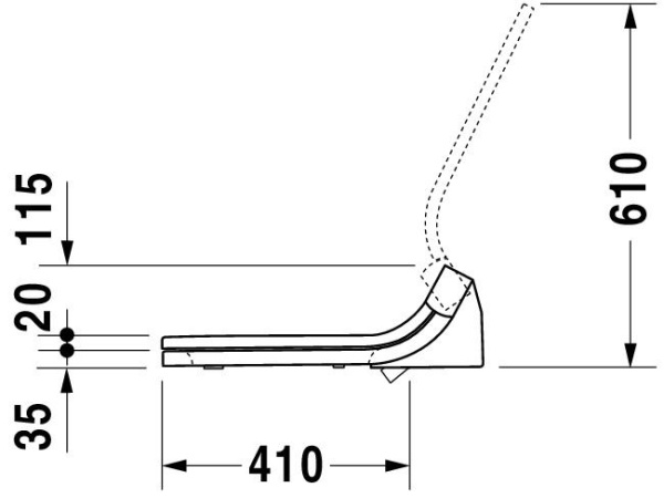 Сиденье для унитаза с душем Duravit SensoWash Starck 610001002000300