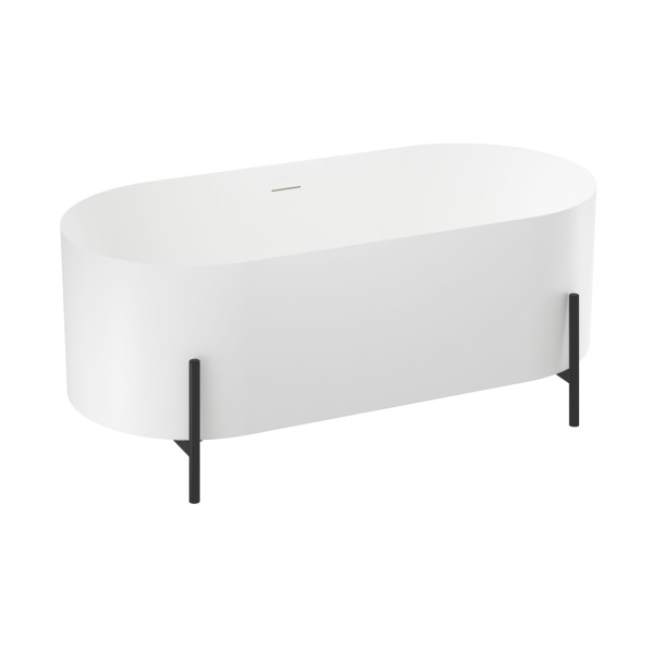 Акриловая ванна в наборе 3 в 1: отдельностоящая ванна, экран, декоративные ножки Wellsee FR.Euphoria 2.0 235501001