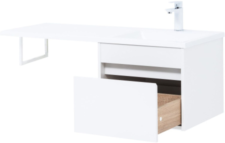 Тумба под раковину Aquanet Токио 48 белый (подвесная, 1 ящик)