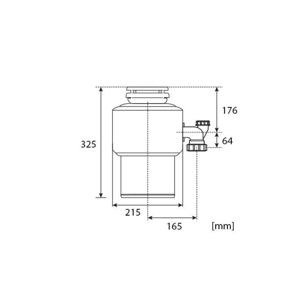 Измельчитель пищевых отходов STATUS PREMIUM 150, бытовой, 09810301